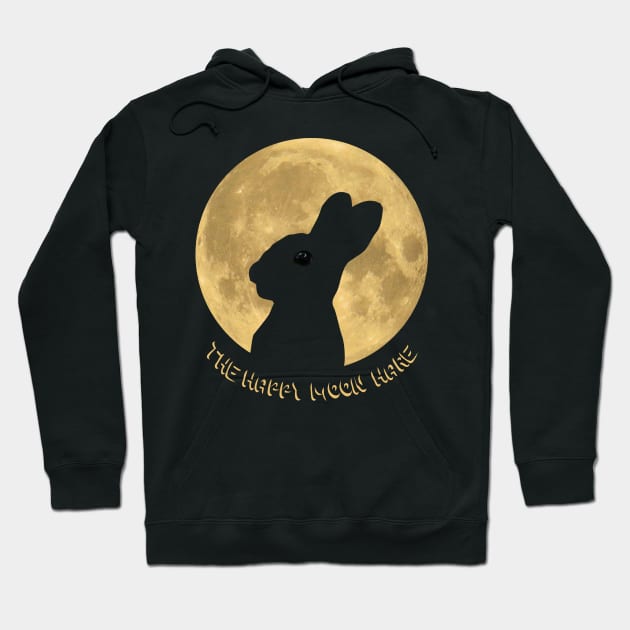 The Happy Moon Hare Hoodie by Evgeniya